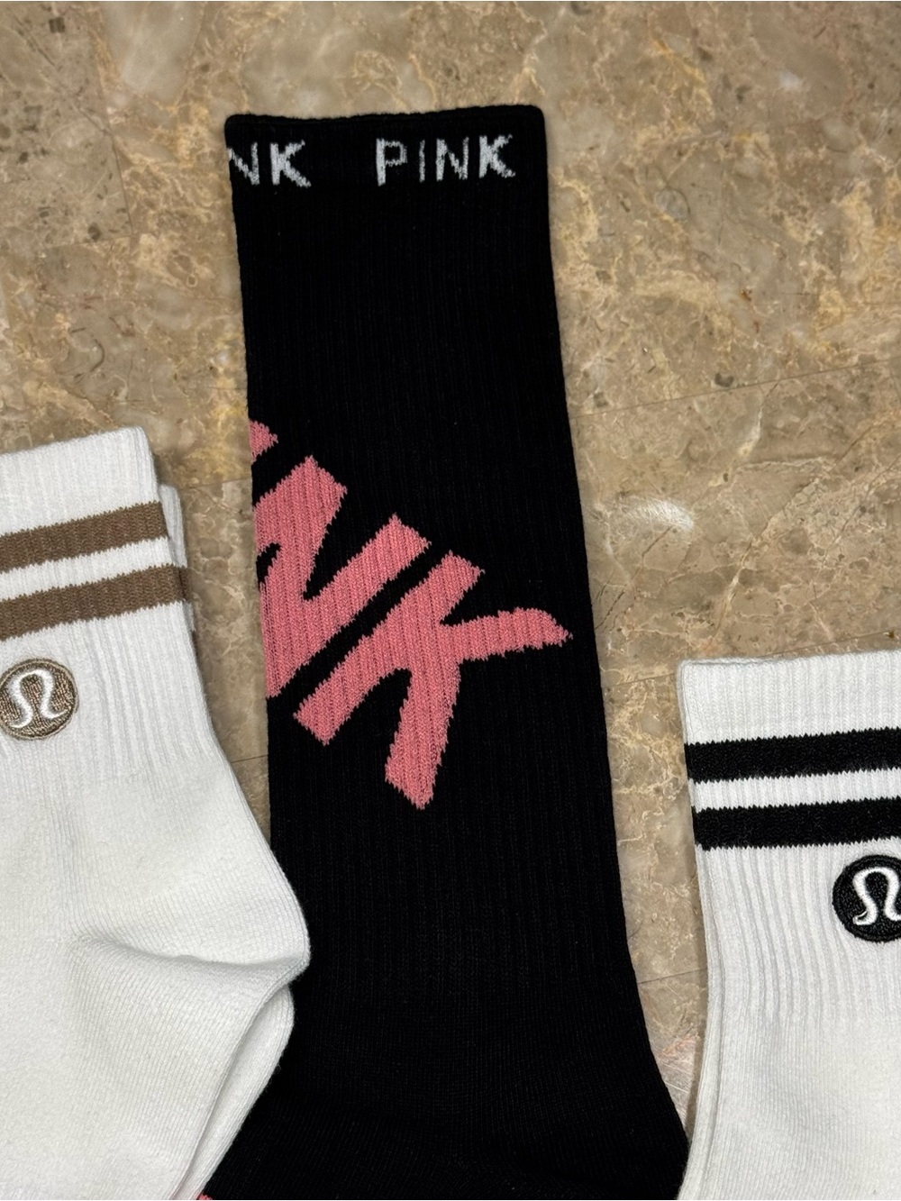 New Women’s Lululemon Athletica Socks and Pink sock set
3 pairs Size Medium - Picture 4 of 5